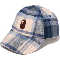 BAPE CHECK PANEL CAP MENS