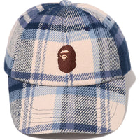 BAPE CHECK PANEL CAP MENS