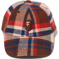 BAPE CHECK PANEL CAP MENS