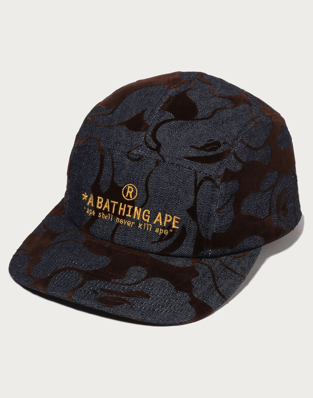 CAMO FLOCKED DENIM JET CAP MENS
