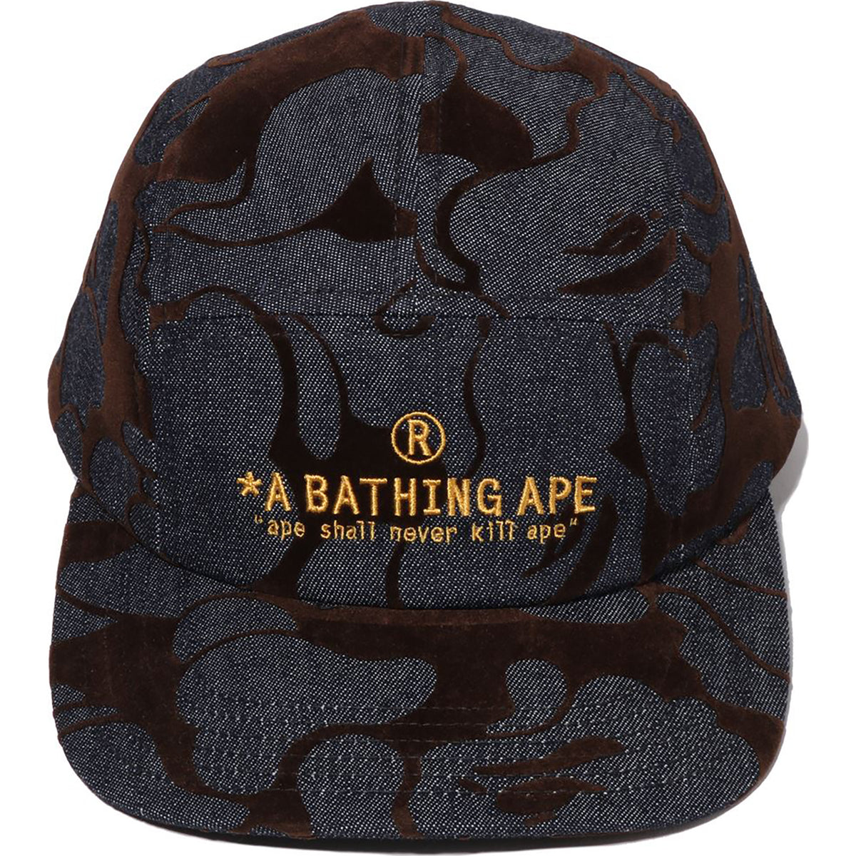 CAMO FLOCKED DENIM JET CAP MENS