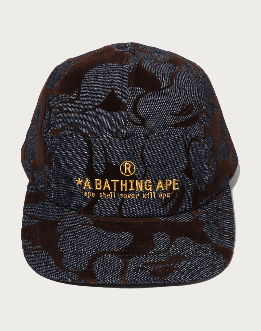 CAMO FLOCKED DENIM JET CAP MENS