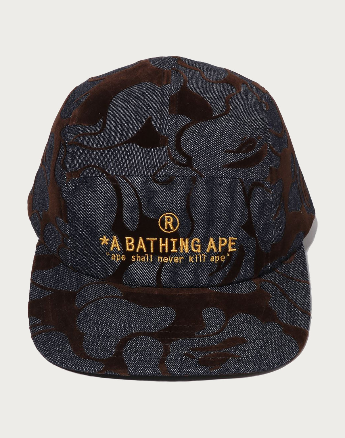 CAMO FLOCKED DENIM JET CAP MENS