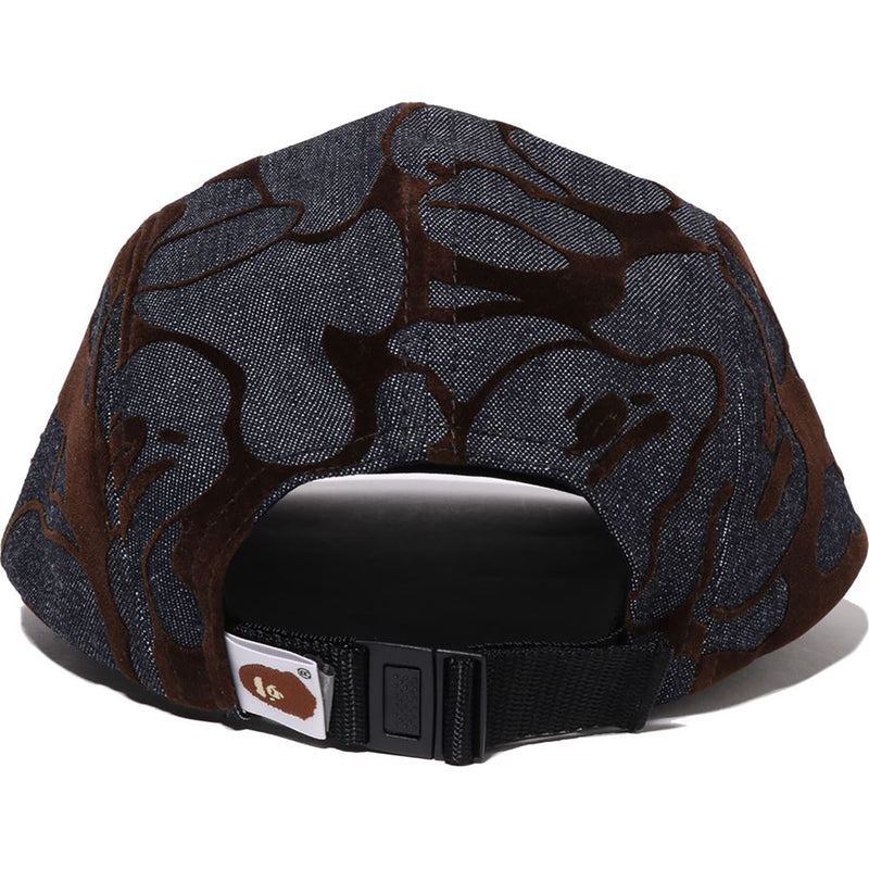 CAMO FLOCKED DENIM JET CAP MENS