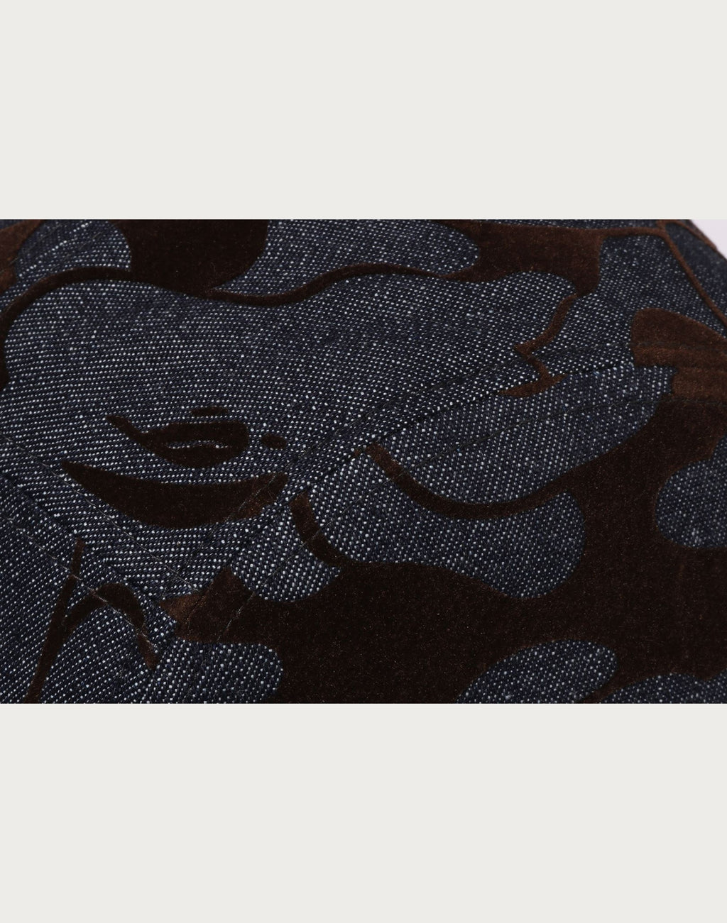 CAMO FLOCKED DENIM JET CAP MENS
