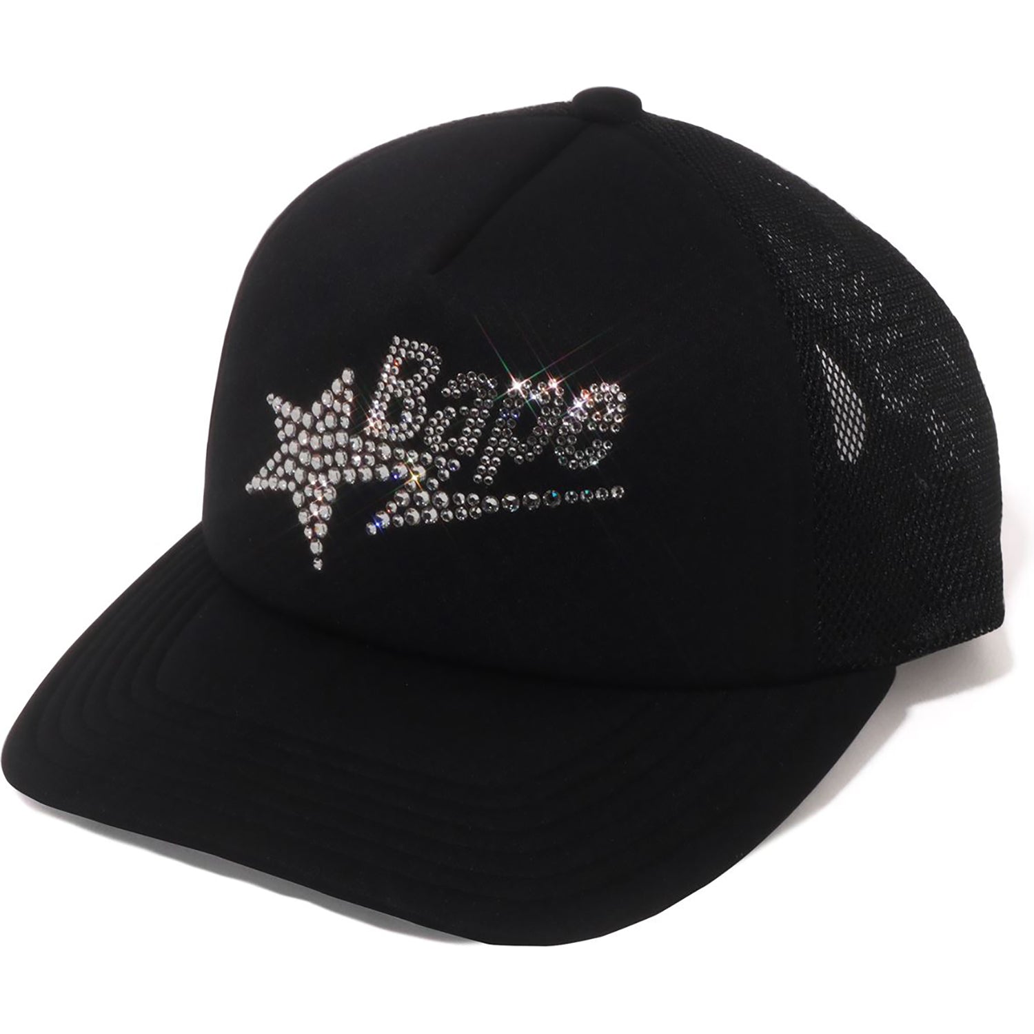 CRYSTAL STONE BAPE STA LOGO MESH CAP LADIES – us.bape.com