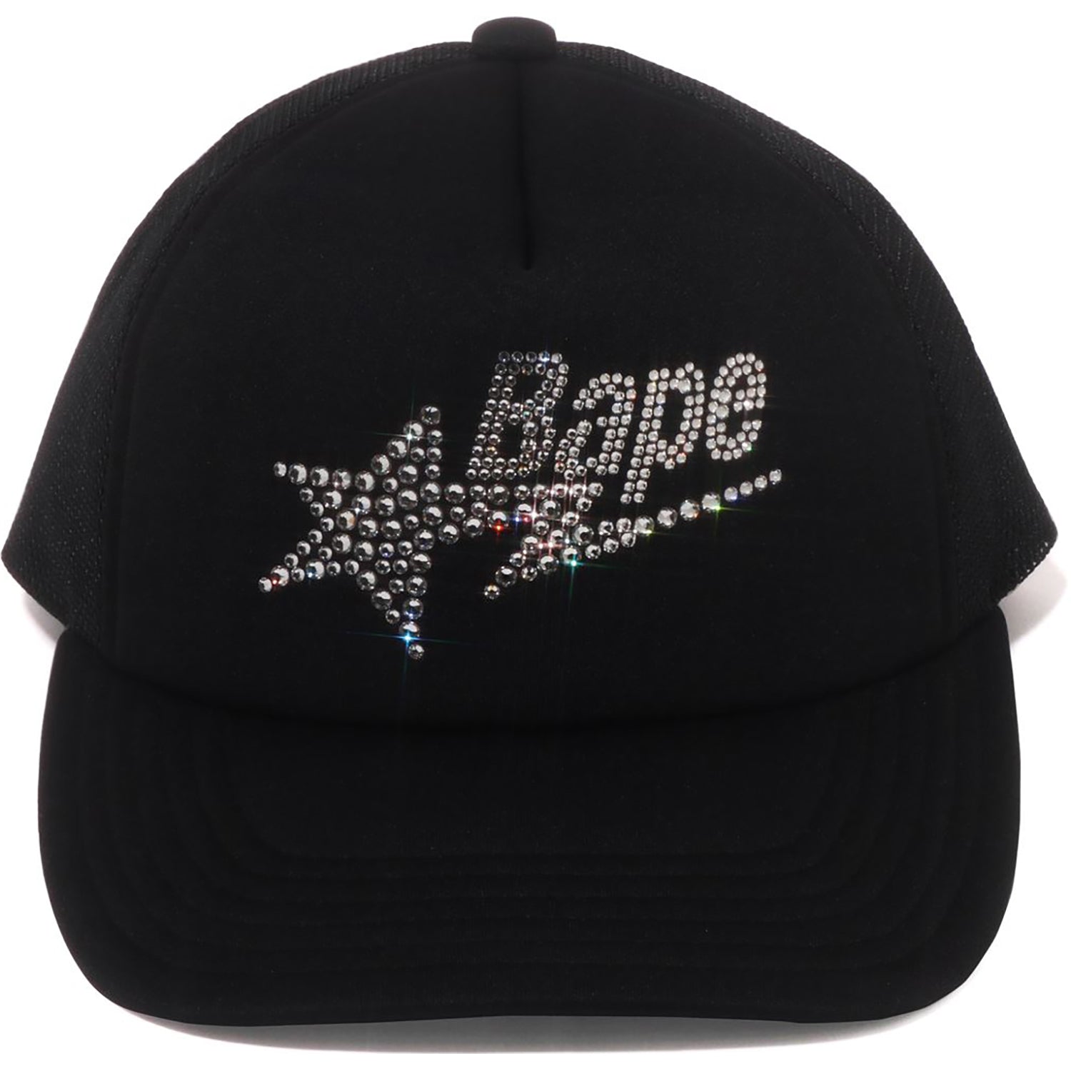 極少 CRYSTAL STONE BAPE STA LOGO MESH CAP A BATHING APE® Crystal Stone BAPE STA Logo Mesh Cap | Bape