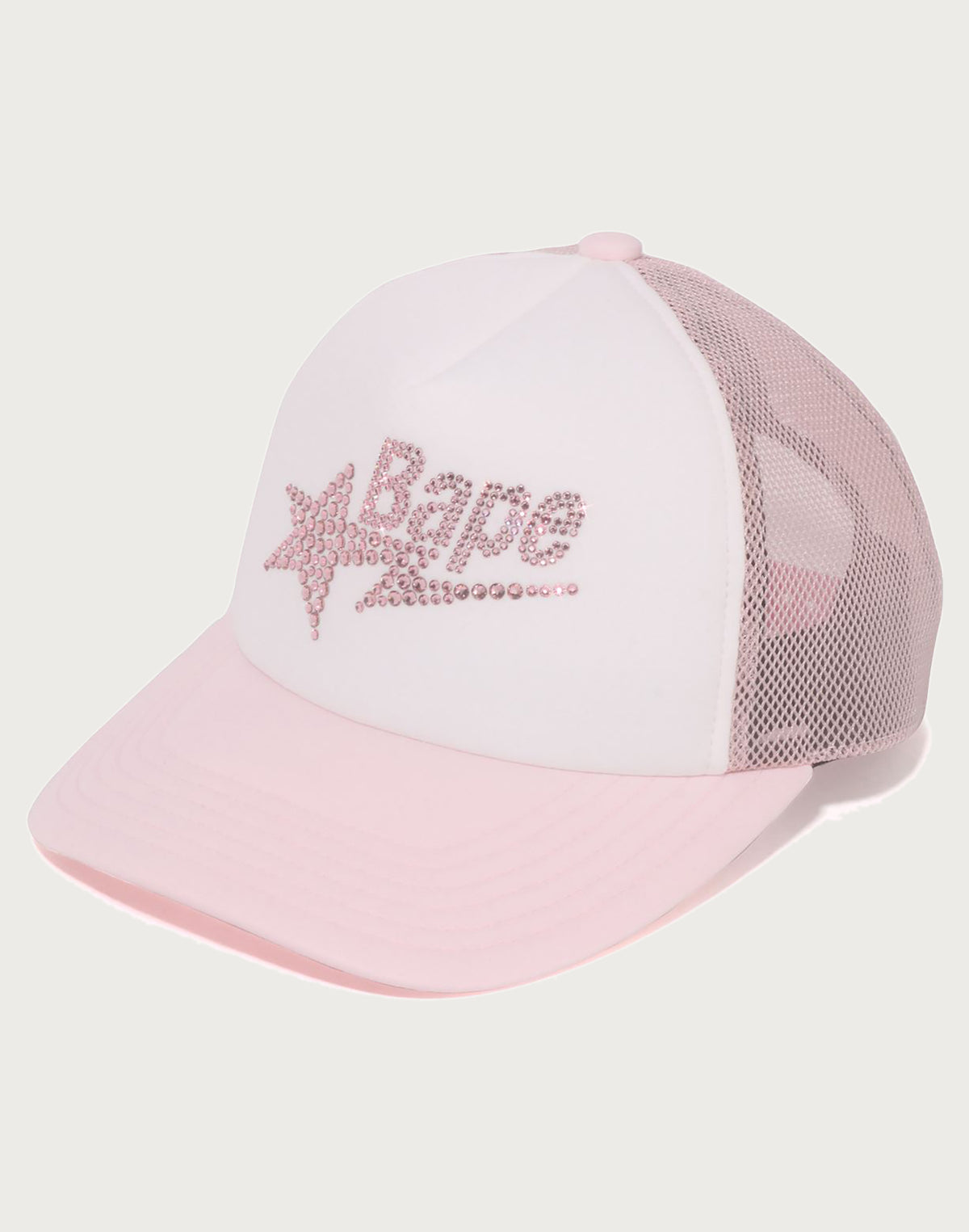 CRYSTAL STONE BAPE STA LOGO MESH CAP LADIES