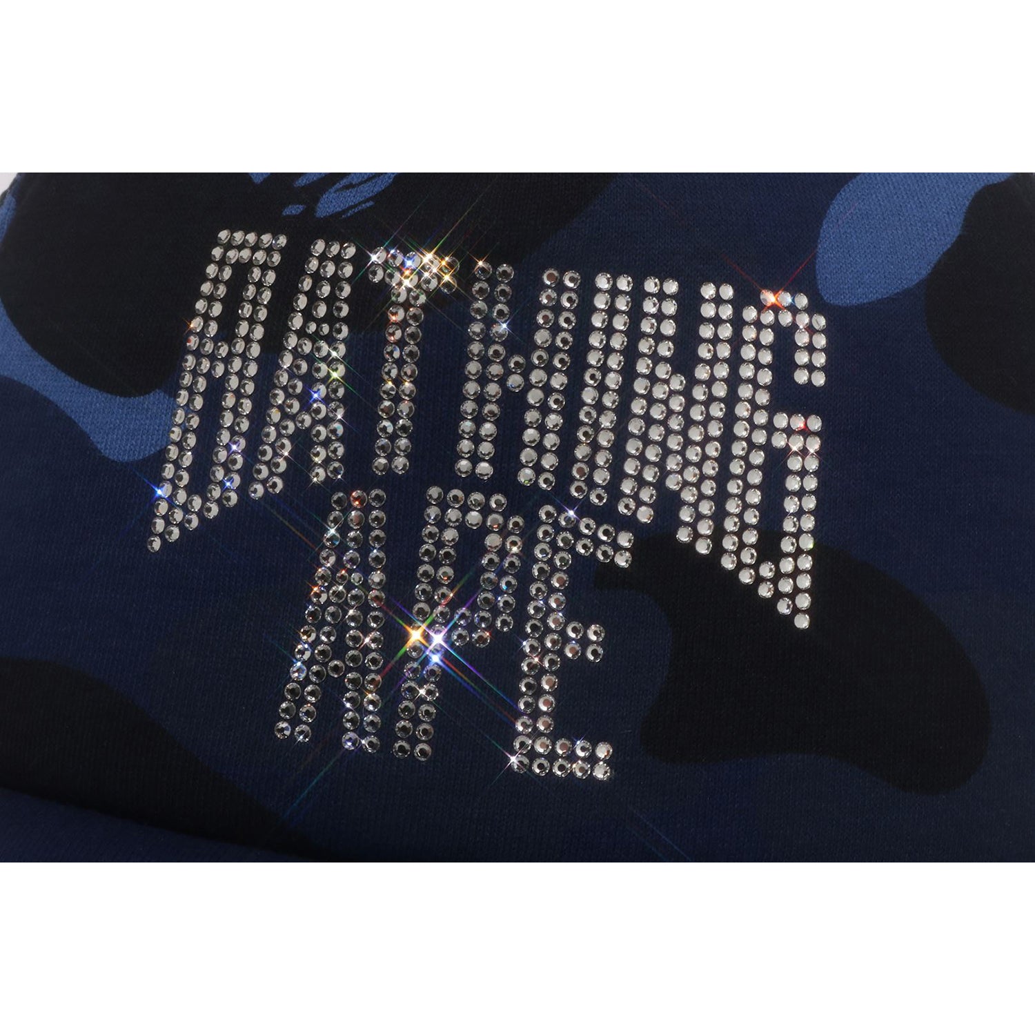 COLOR CAMO CRYSTAL BATHING APE LOGO MESH CAP LADIES