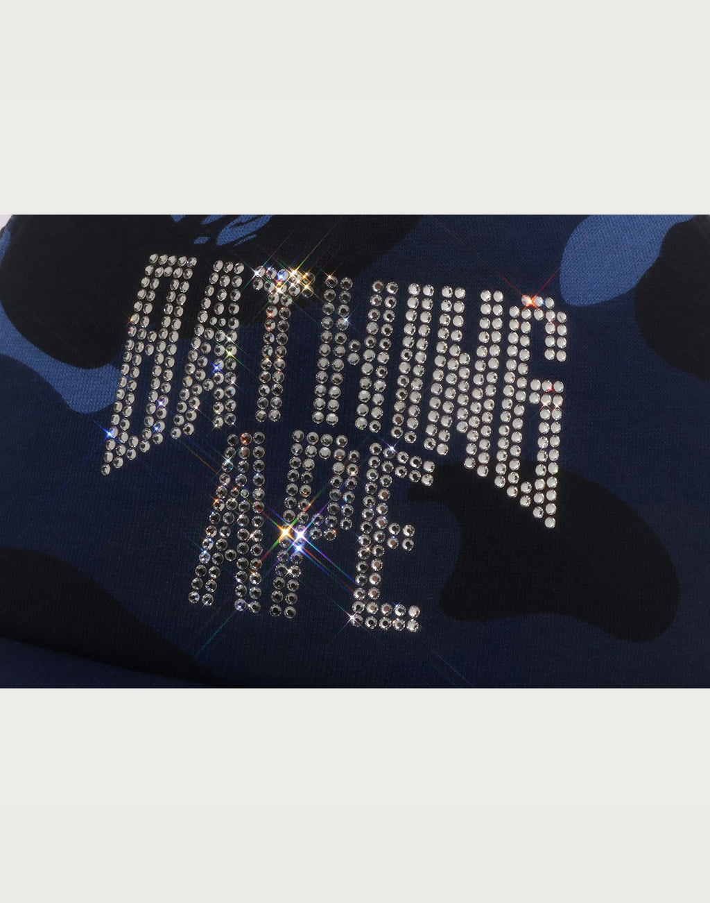 COLOR CAMO CRYSTAL BATHING APE LOGO MESH CAP LADIES