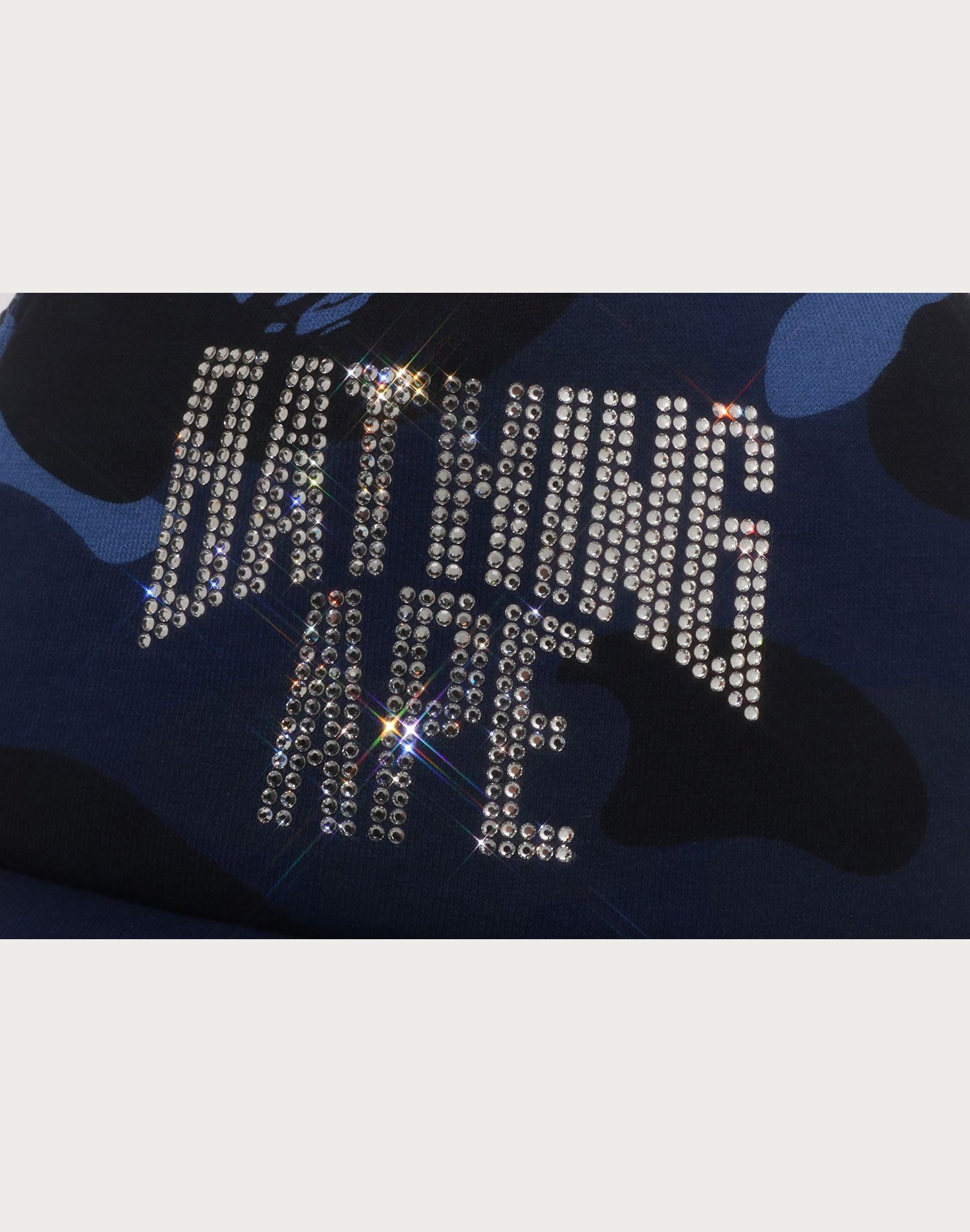 COLOR CAMO CRYSTAL BATHING APE LOGO MESH CAP LADIES
