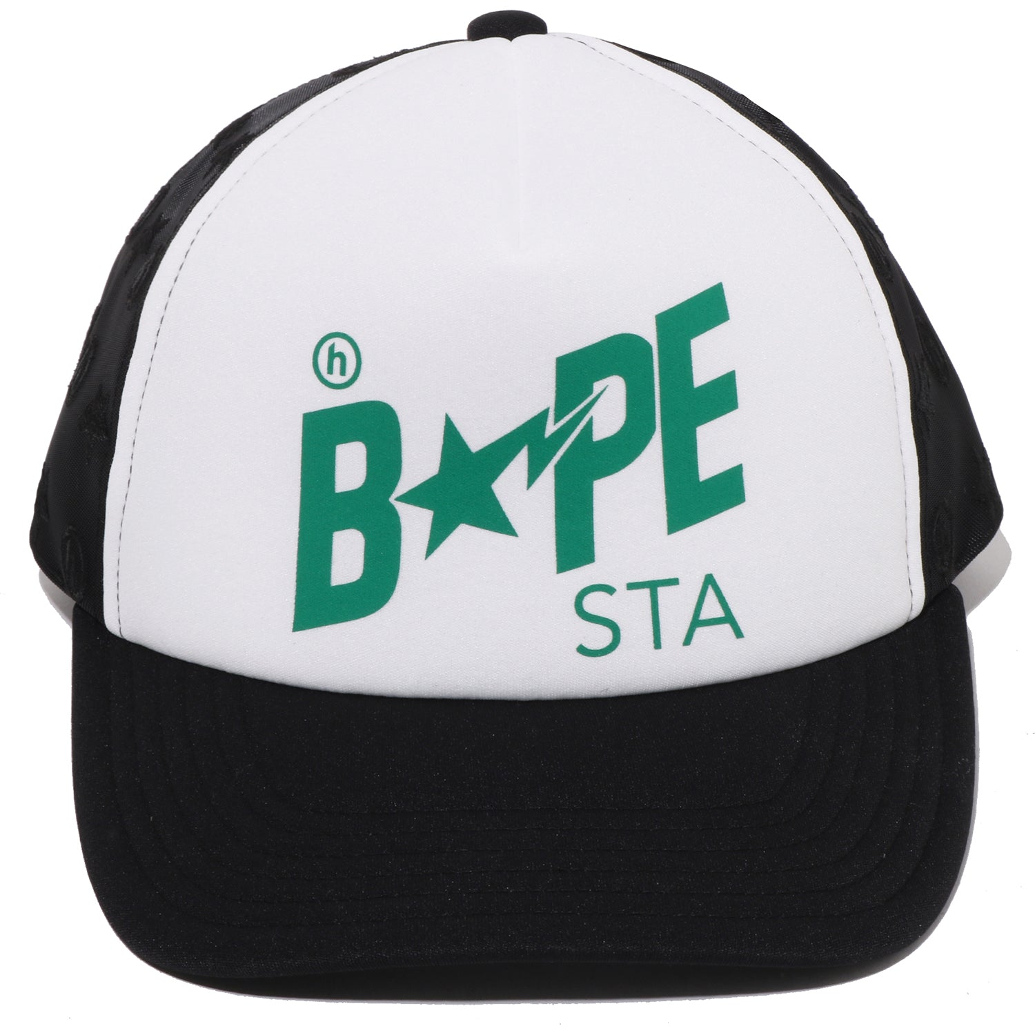 BAPE STA メッシュキャップ グリーン Authentic a bathing ape bape bape sta mesh cap trucker hat green