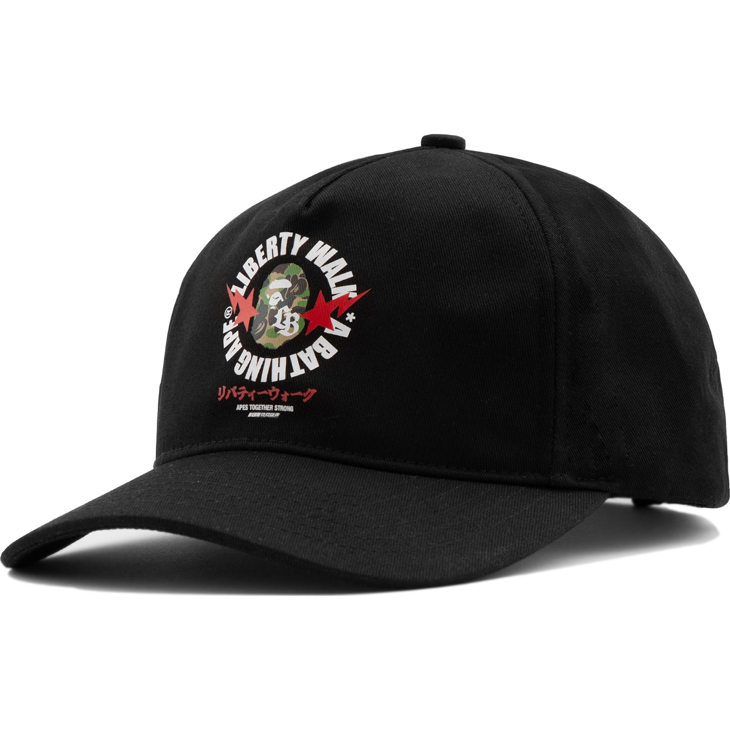 A BATHING APE LIBERTY WALK CAP キャップ BAPE X LIBERTY WALK ABC CAMO APE HEAD COTTON TWILL CAP MENS – us