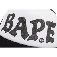 BAPE GLITTER PRINT MESH CAP MENS
