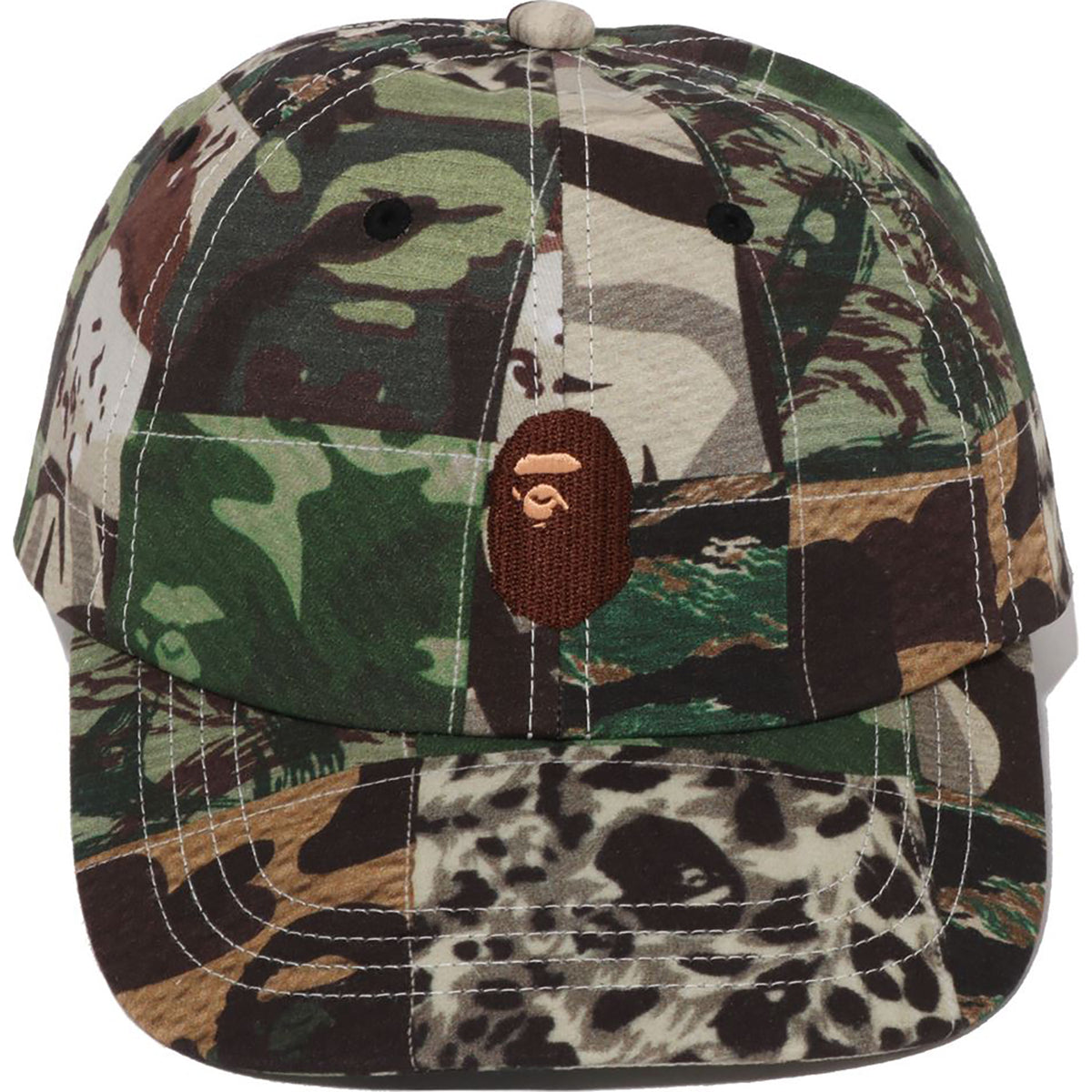 CAMO PATCHWORK PANEL CAP MENS