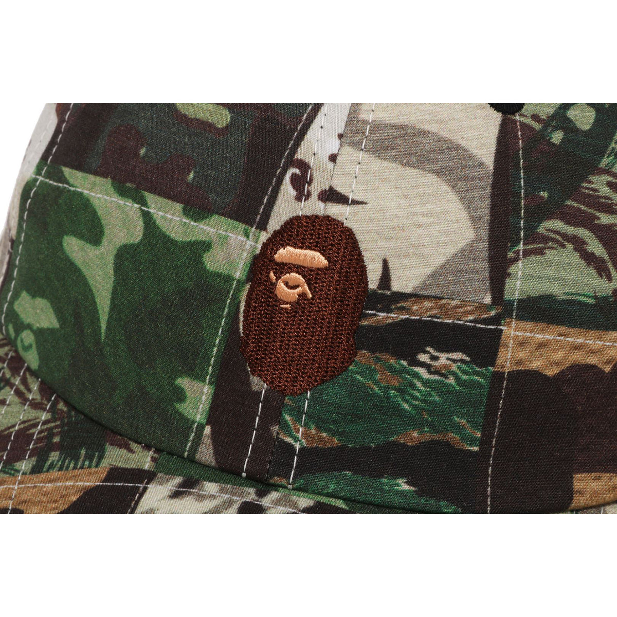 CAMO PATCHWORK PANEL CAP MENS