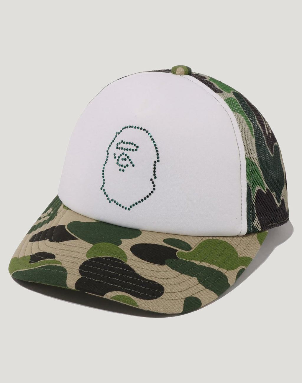 ABC CAMO CRYSTAL STONE MESH CAP LADIES