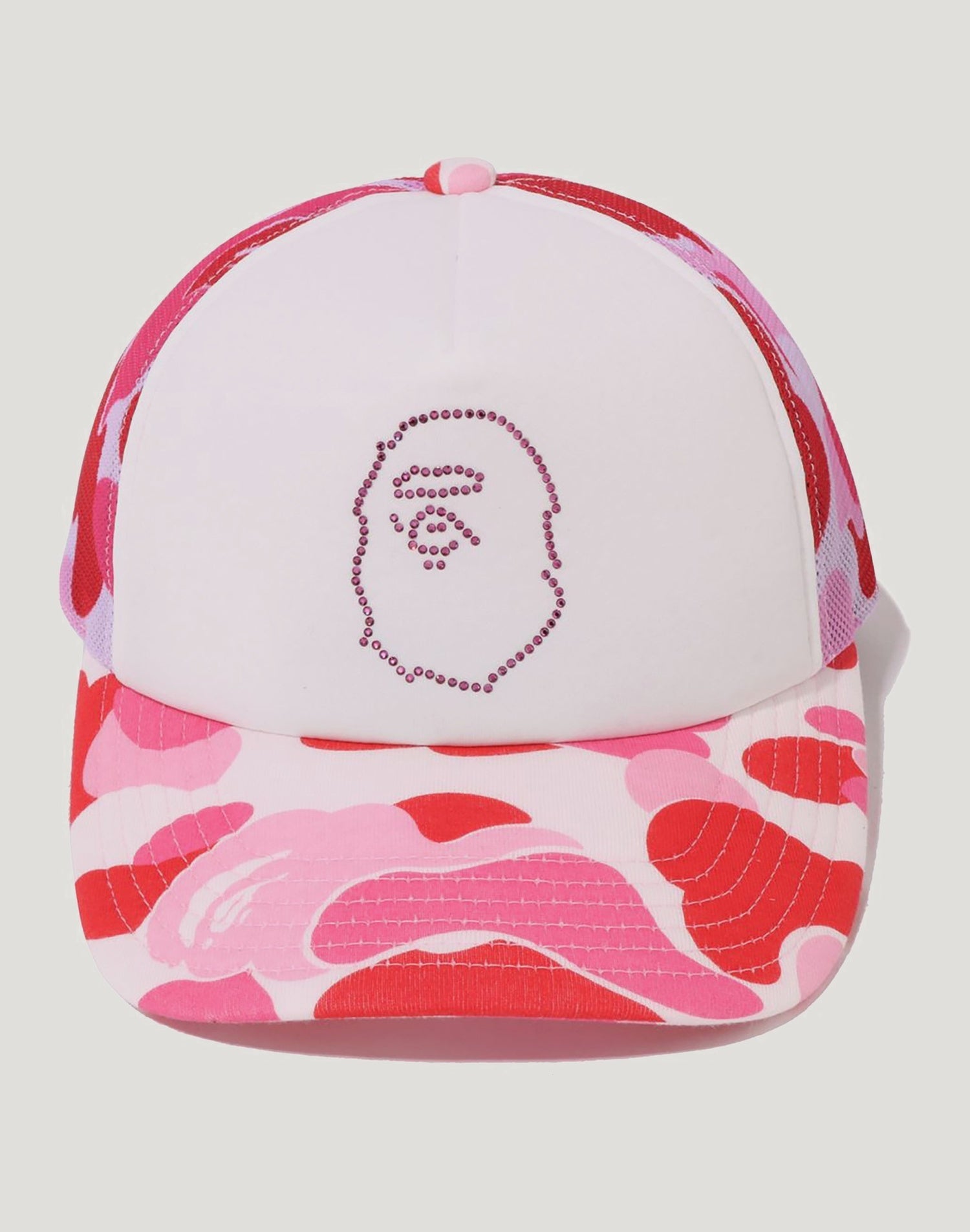 ABC CAMO CRYSTAL STONE MESH CAP LADIES