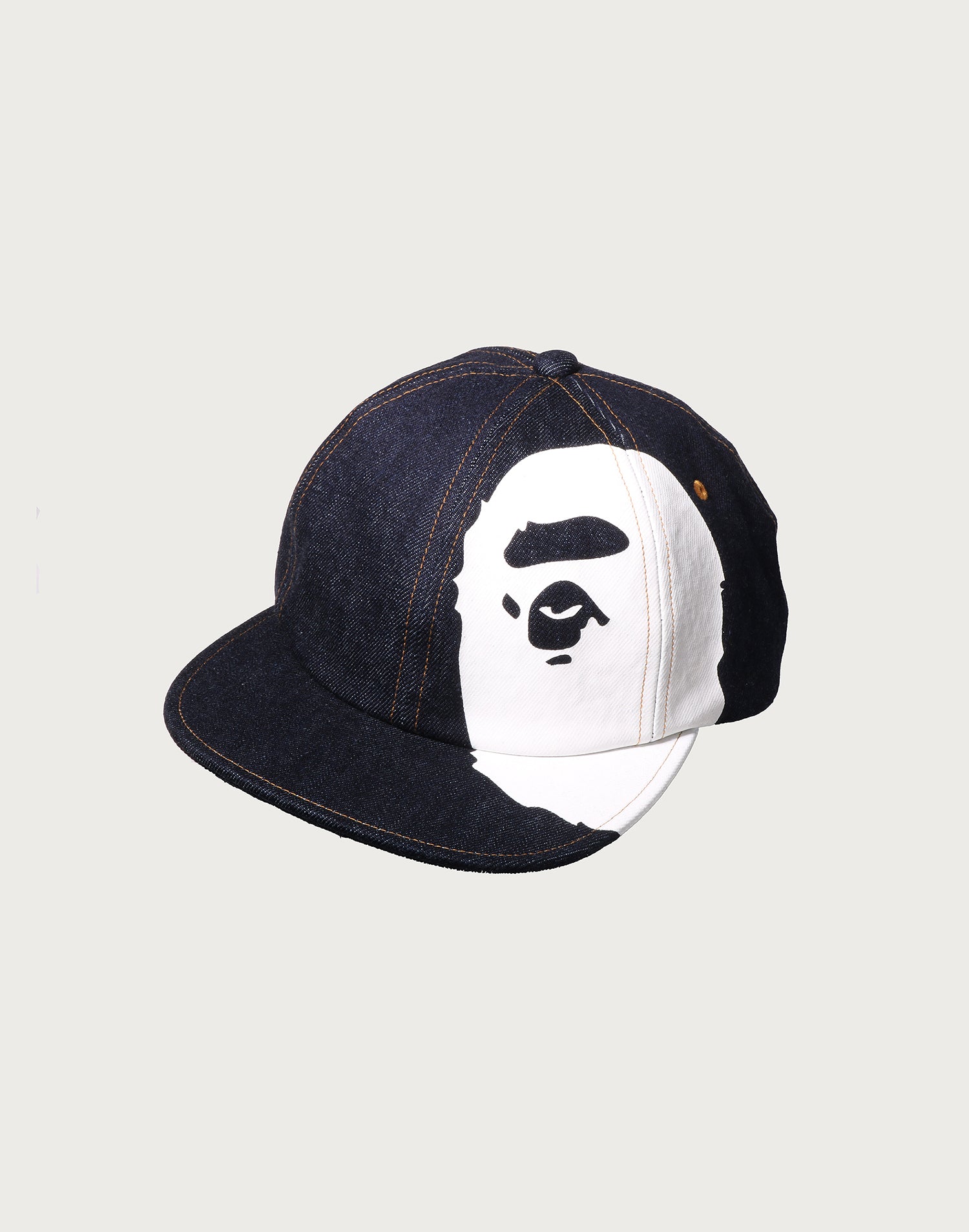 APE HEAD DENIM PANEL CAP MENS – us.bape.com