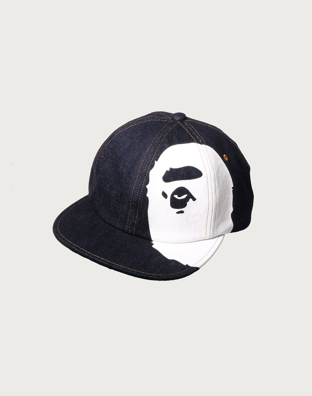 APE HEAD DENIM PANEL CAP MENS