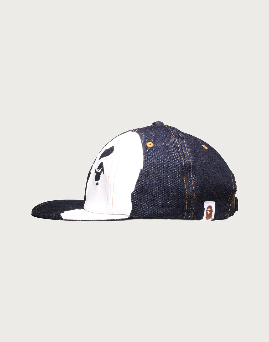 APE HEAD DENIM PANEL CAP MENS