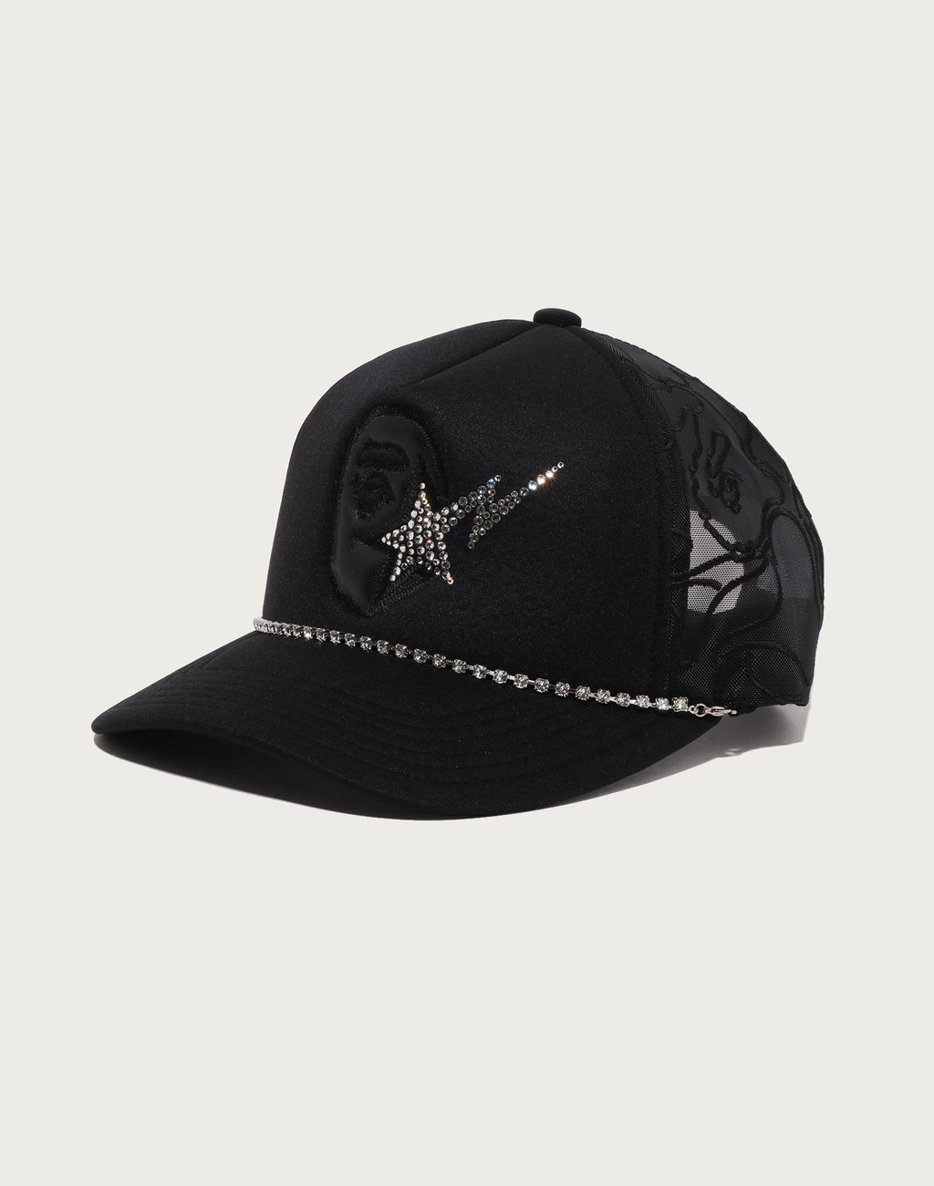 APE HEAD CRYSTAL MESH CAP MENS