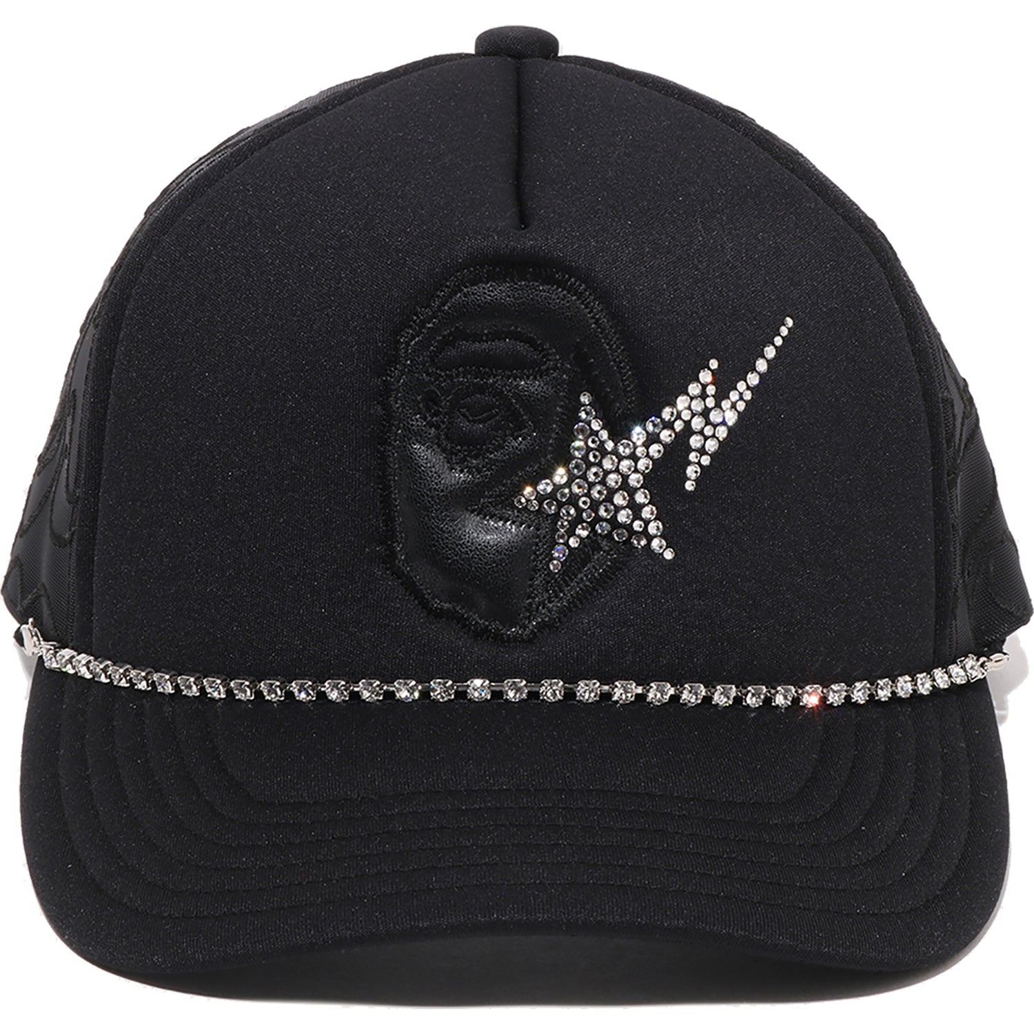 APE HEAD CRYSTAL MESH CAP MENS