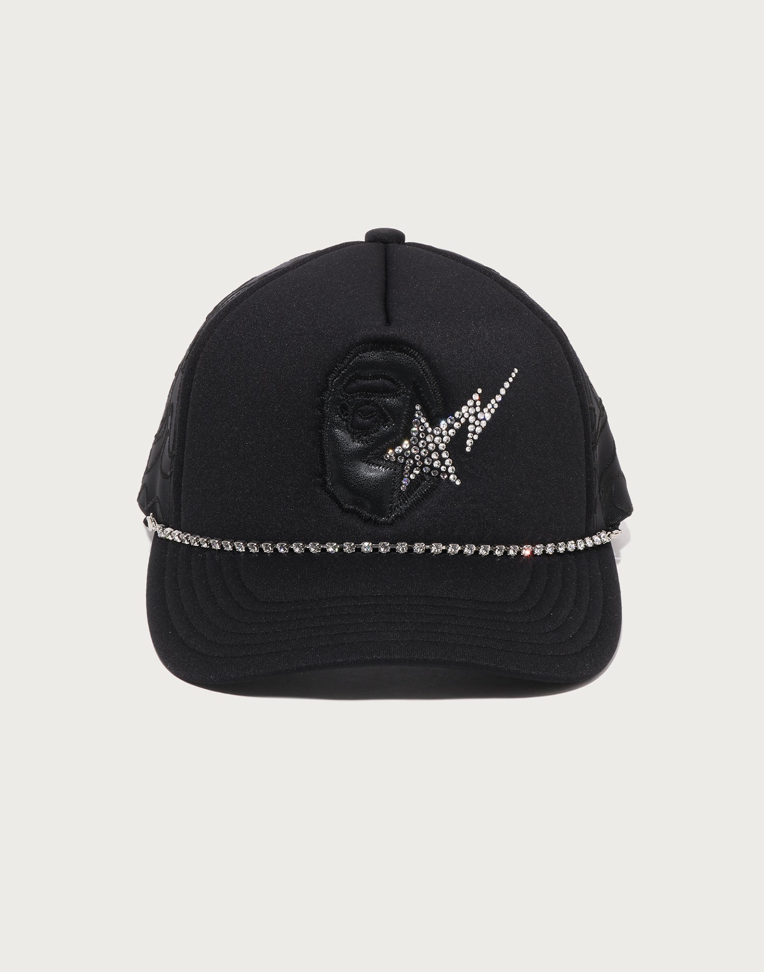 APE HEAD CRYSTAL MESH CAP MENS
