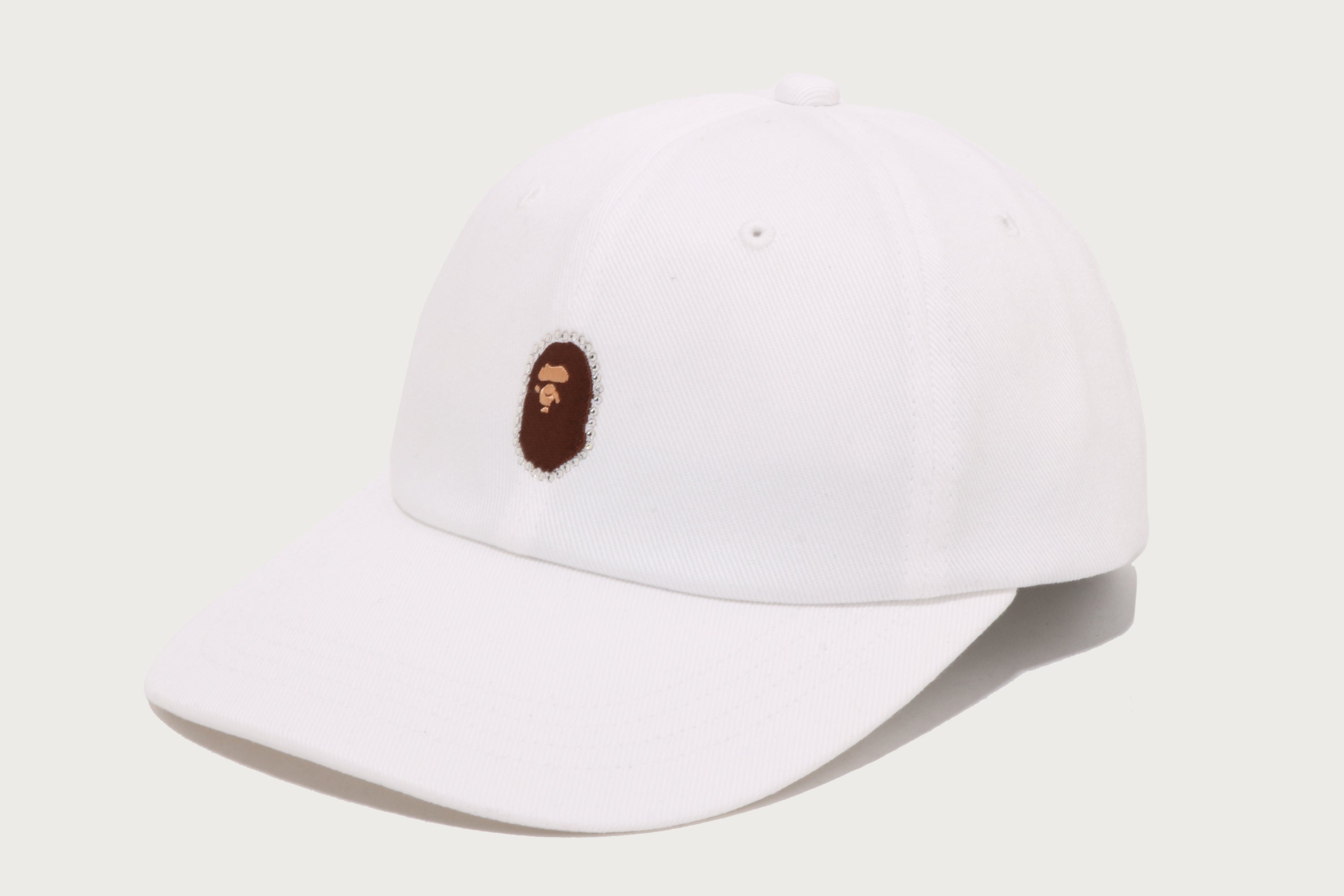 CRYSTAL STONE APE HEAD PANEL CAP LADIES