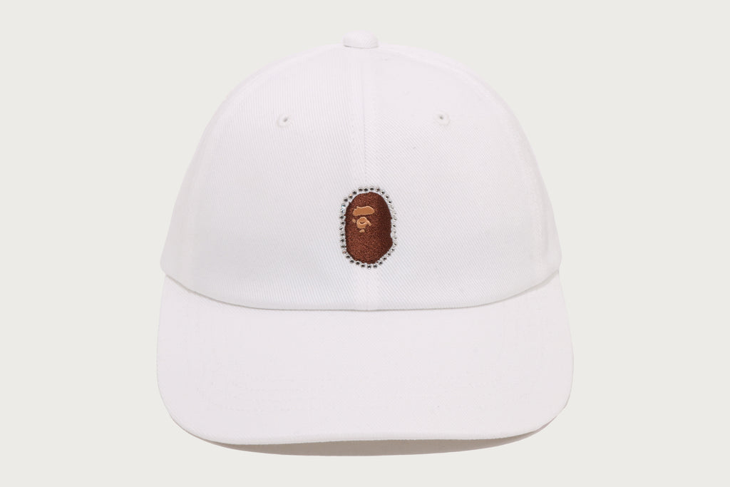 CRYSTAL STONE APE HEAD PANEL CAP LADIES