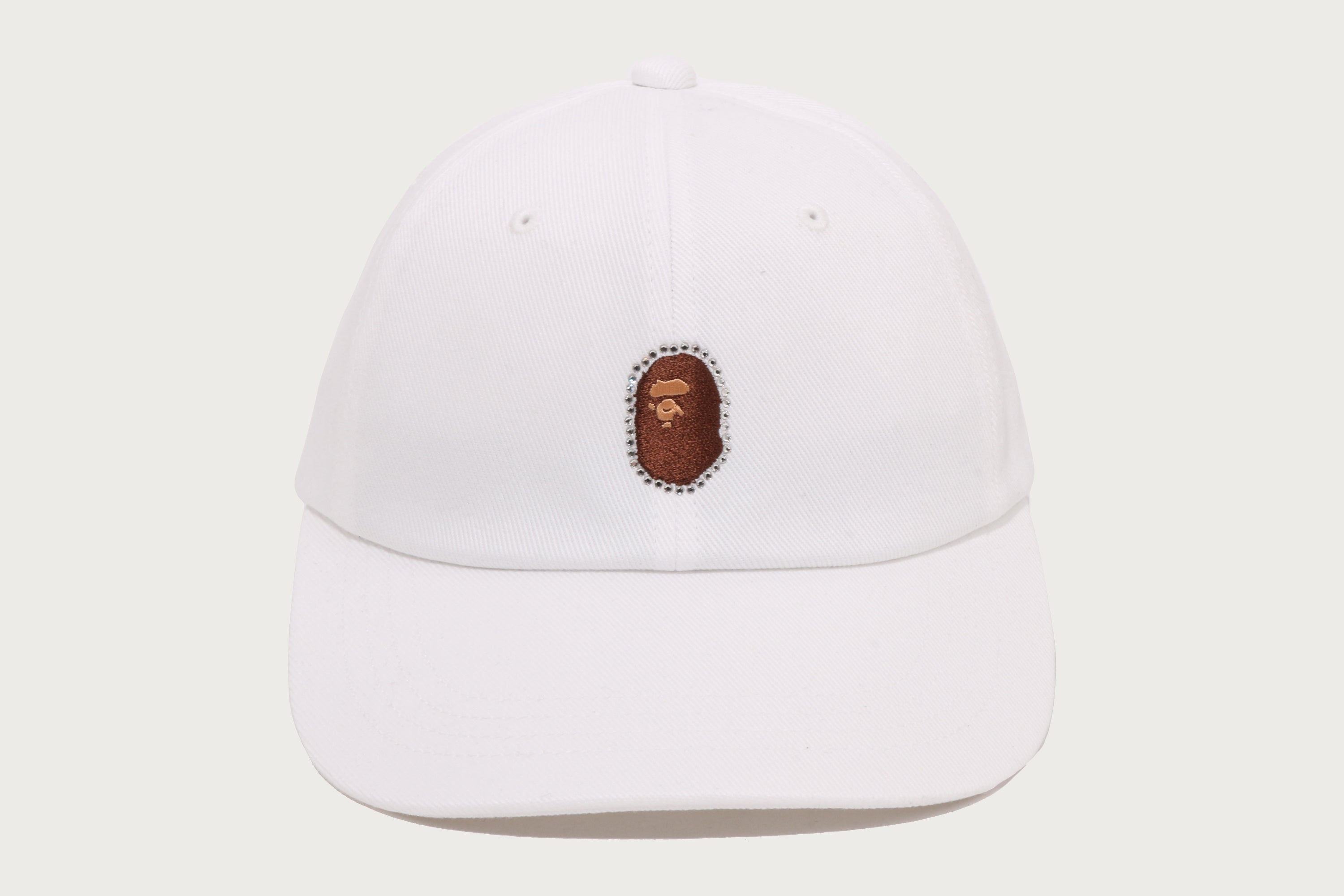 CRYSTAL STONE APE HEAD PANEL CAP LADIES