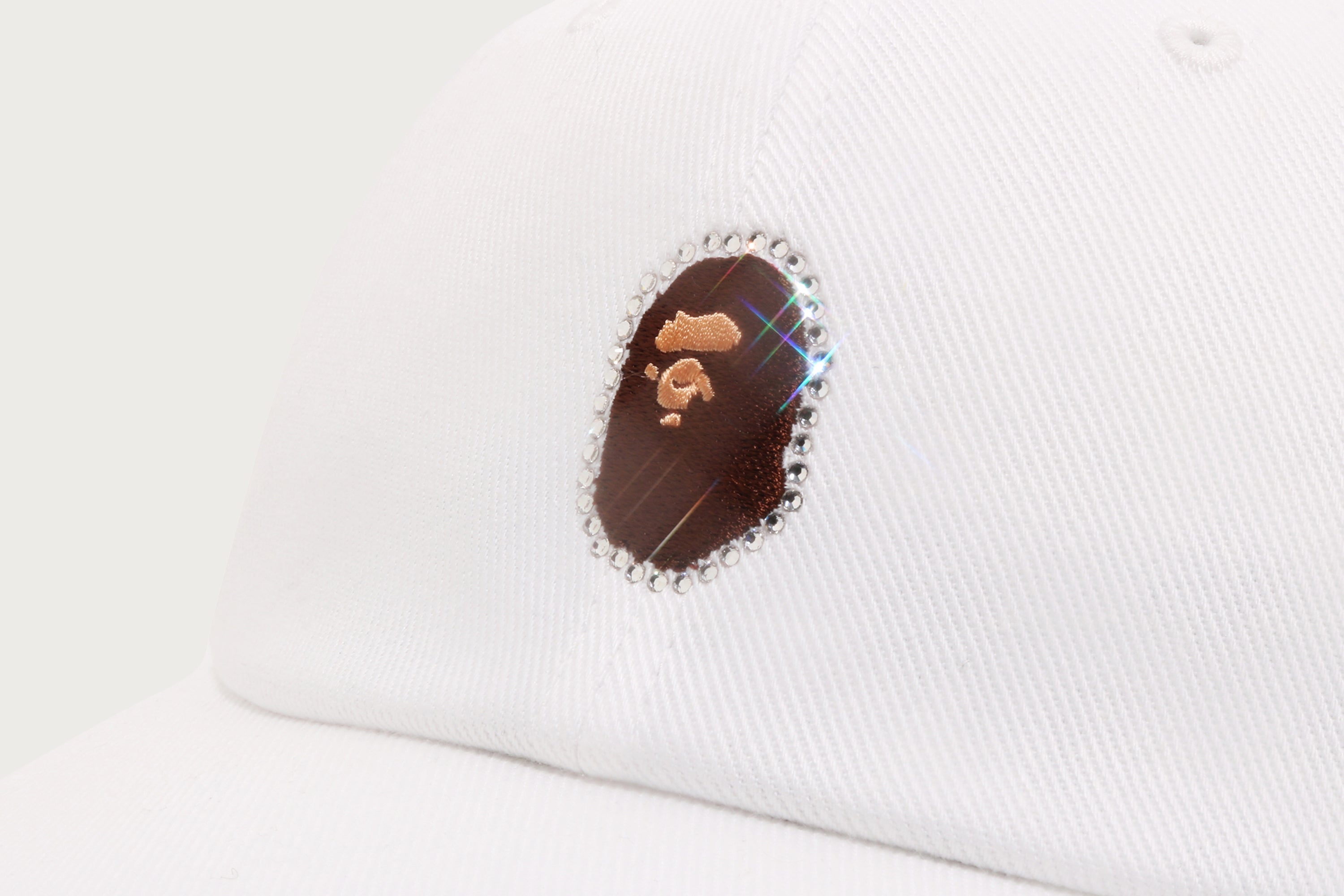 CRYSTAL STONE APE HEAD PANEL CAP LADIES