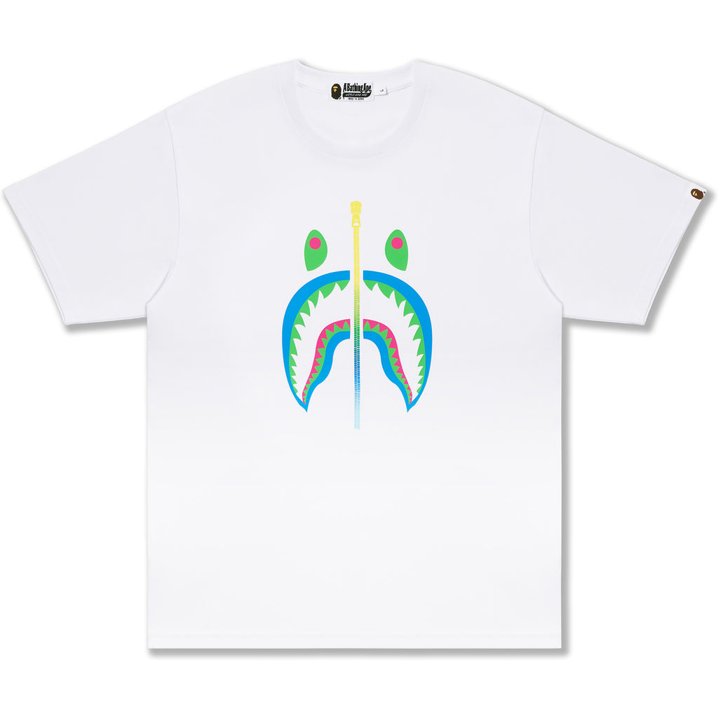 bape blue shark tee