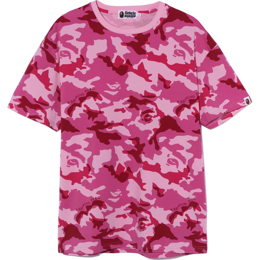 Pink camo hotsell bape shirt