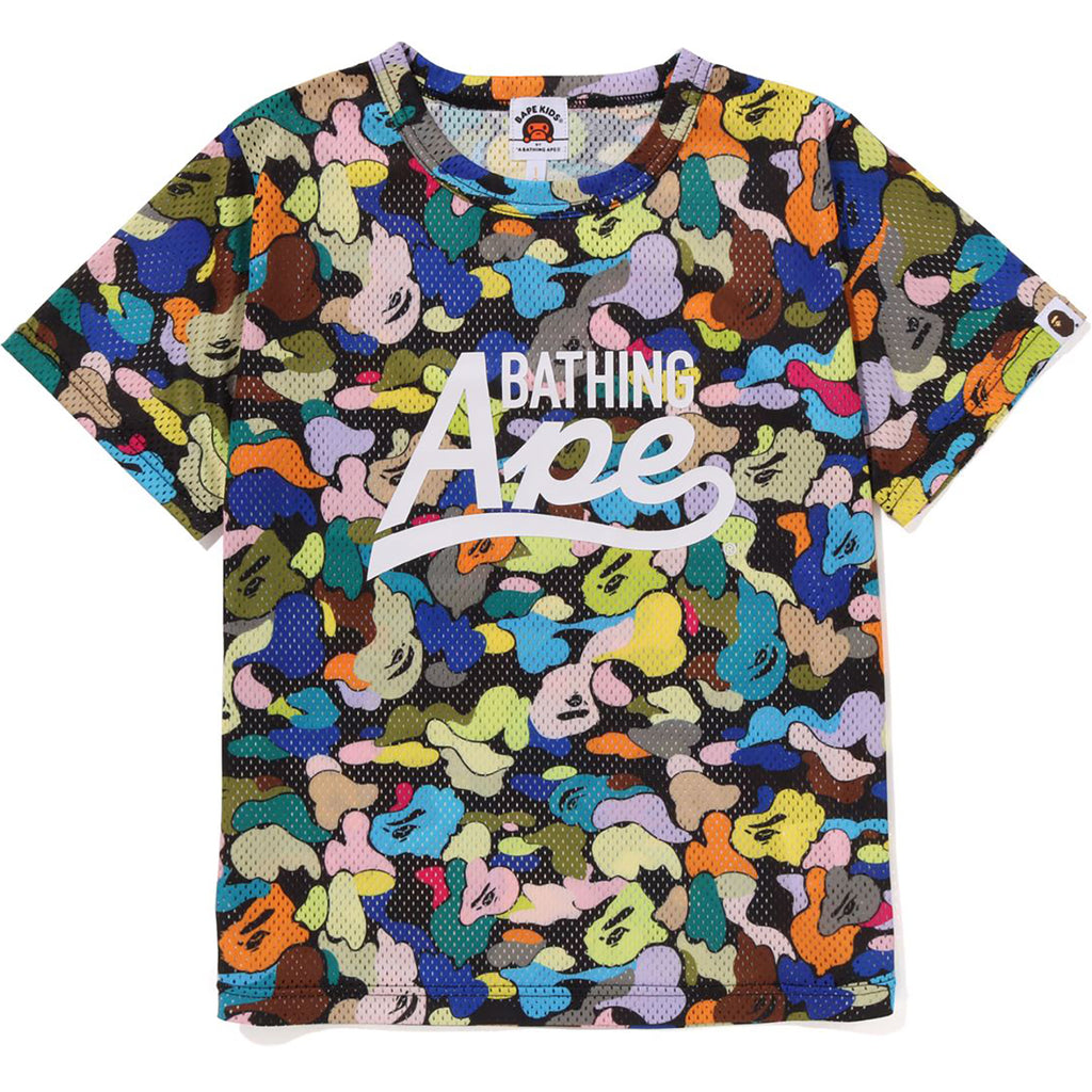 M] A Bathing Ape Bape Color Camo Mesh Basketball Jersey –