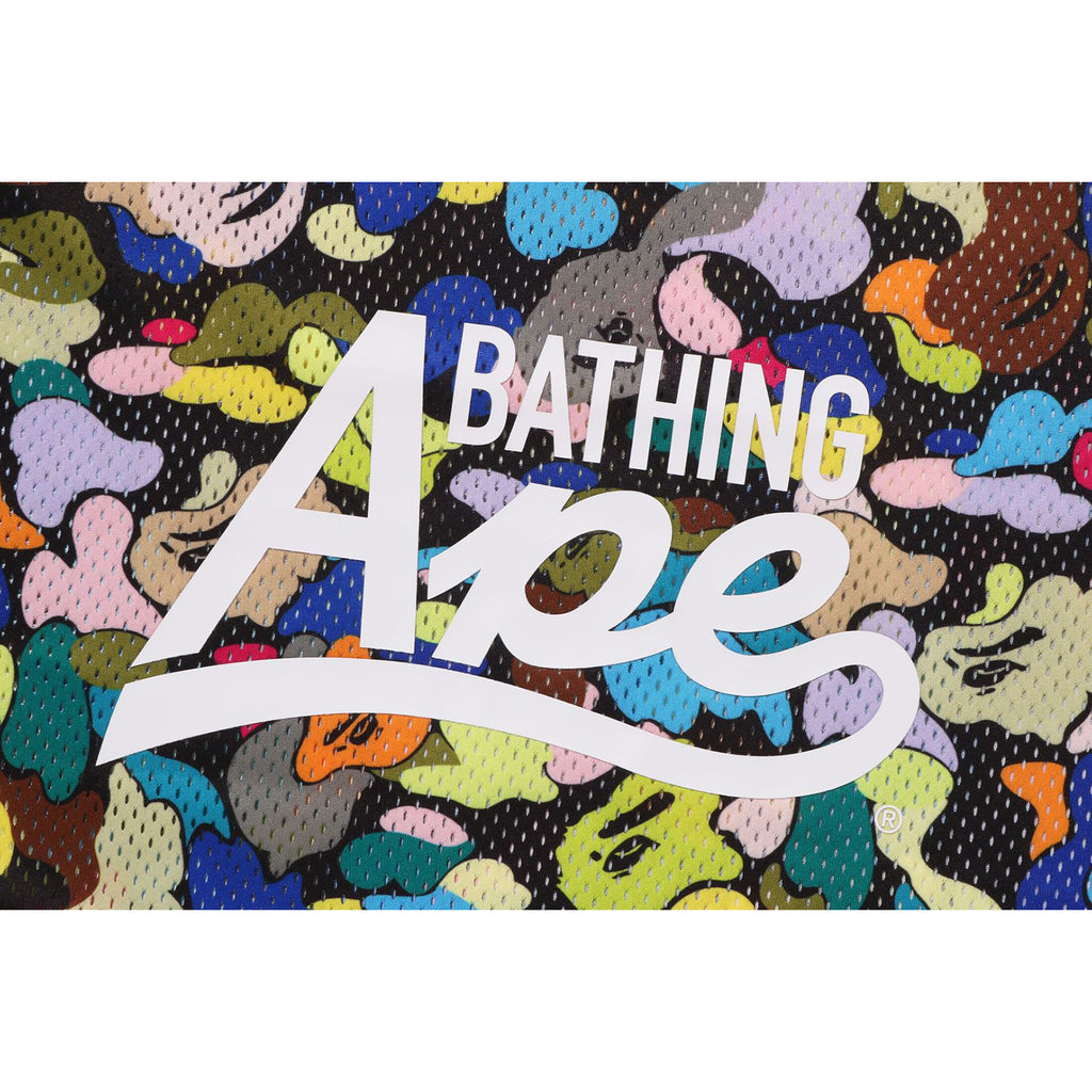 M] A Bathing Ape Bape Color Camo Mesh Basketball Jersey –