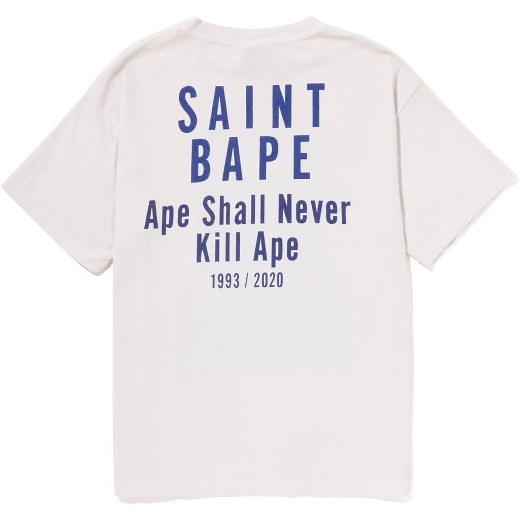 BAPE X SAINT MXXXXXX SKULL TEE M-