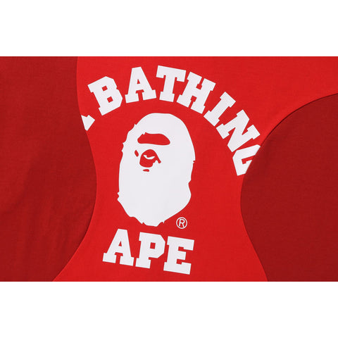 CUTTING COLLEGE RELAXED FIT TEE MENS | us.bape.com