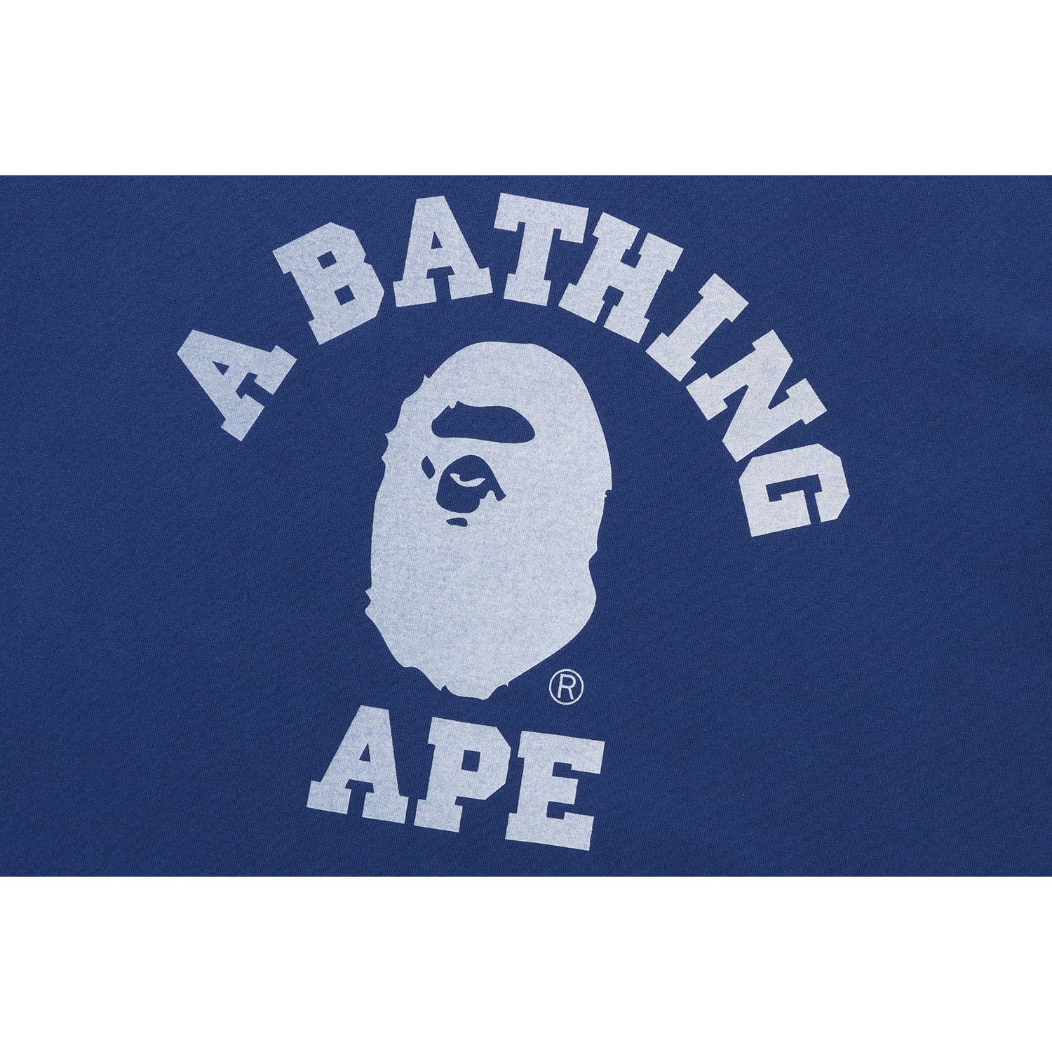BAPE Overdye College Relaxed Fit L/S Tee Navy