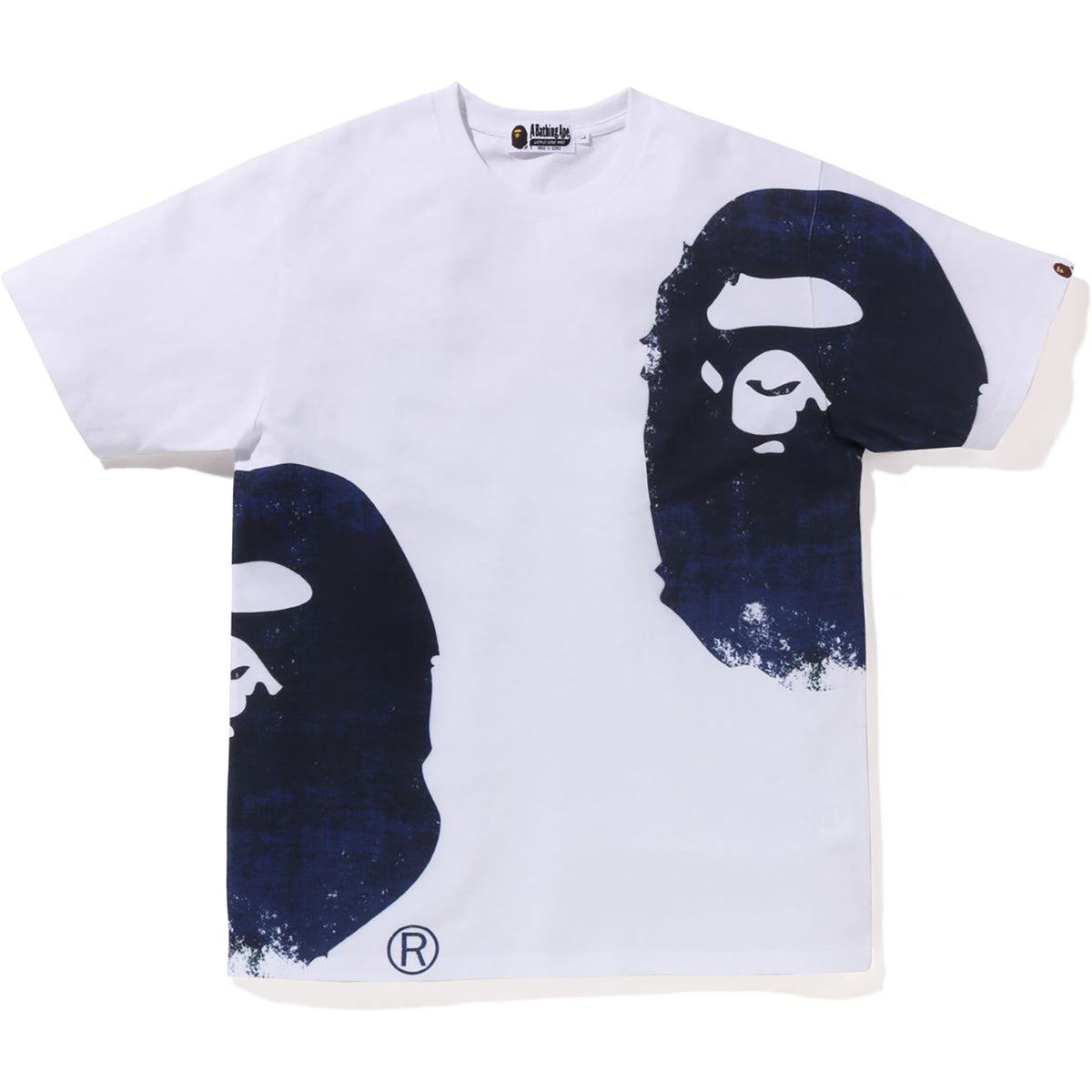 OVERPRINTED MULTI APE HEAD TEE MENS