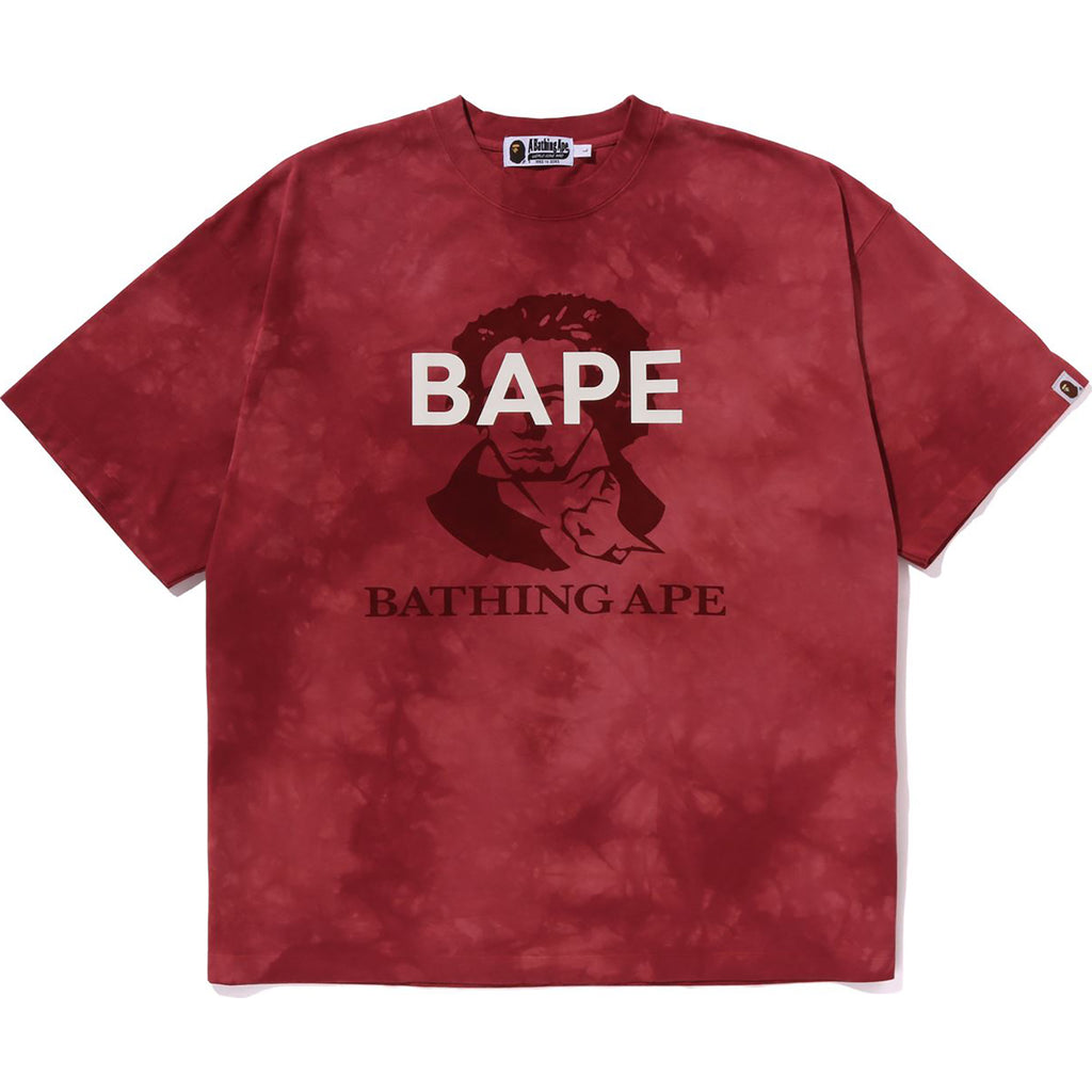TIE DYE BATHING APE TEE RELAXED FIT MENS