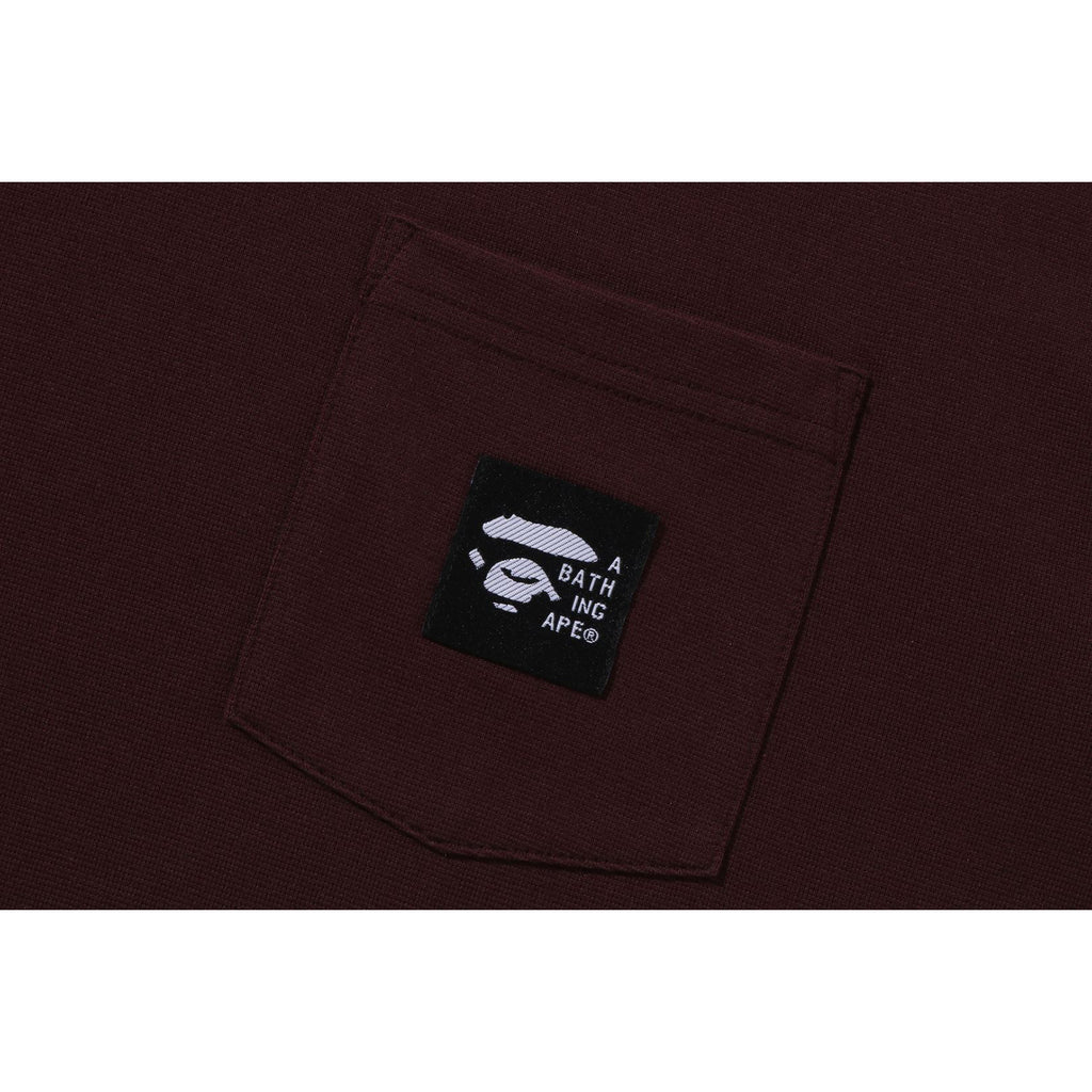 A BATHING APE LABEL POCKET TEE MENS