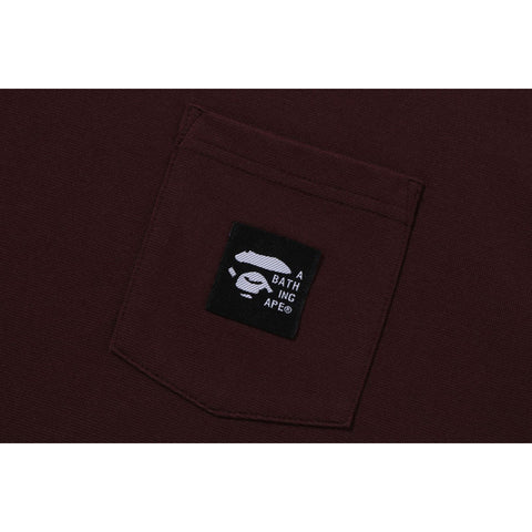 A BATHING APE LABEL POCKET TEE MENS