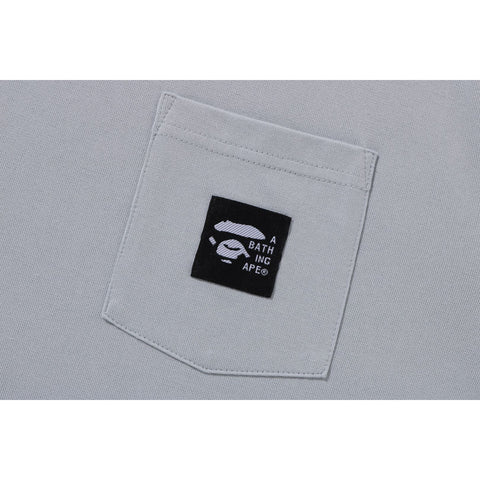 A BATHING APE LABEL POCKET TEE MENS