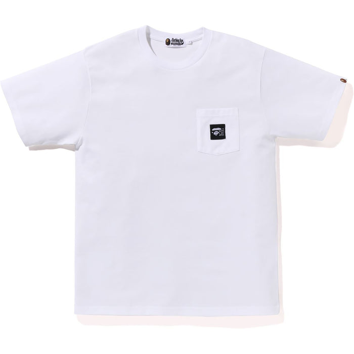 A BATHING APE LABEL POCKET TEE MENS