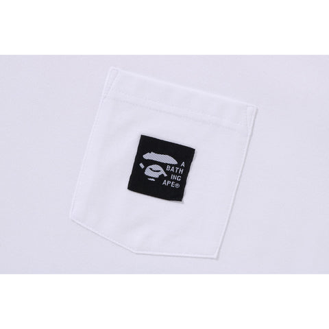 A BATHING APE LABEL POCKET TEE MENS