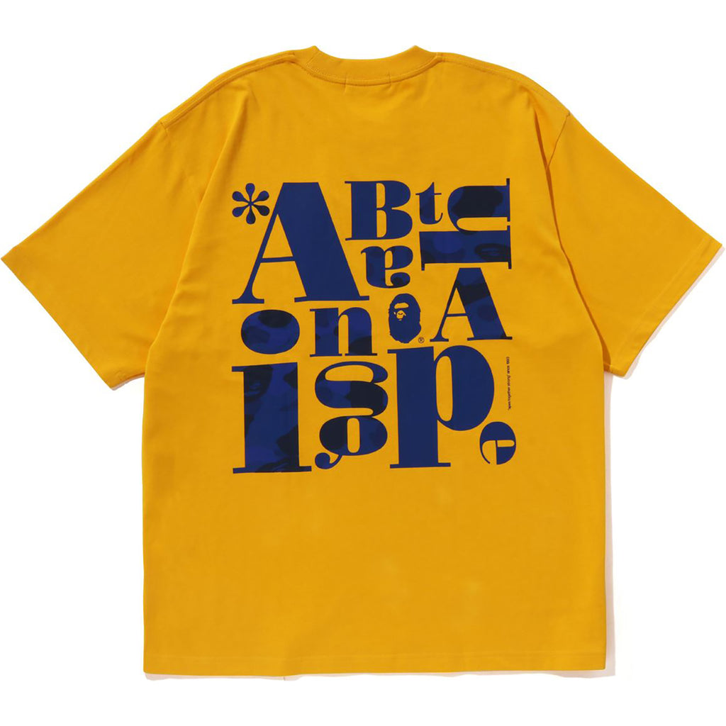 Bape yellow hot sale tee