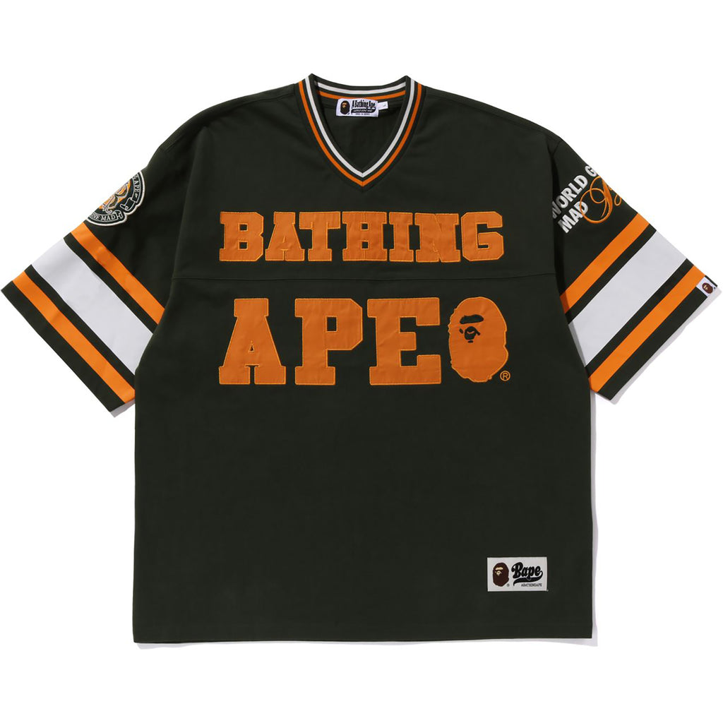 BAPE Champion Color Camo Football Jersey Red Men's - US