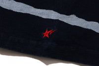 INDIGO DISCHARGE PRINT RELAXED FIT TEE MENS