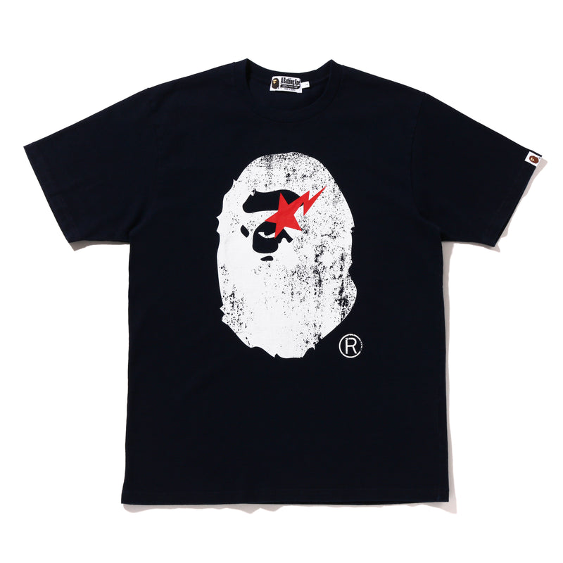 APE HEAD INDIGO TEE MENS